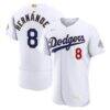 Enrique Hernández Los Angeles Dodgers Nike 2026 Gold Collection Authentic Jersey - White - Front View