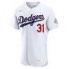 Tyler Glasnow Los Angeles Dodgers Nike 2026 Gold Collection Authentic Jersey - White - Side View