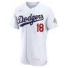 Yoshinobu Yamamoto Los Angeles Dodgers Nike 2026 Gold Collection Authentic Jersey - White - Side View