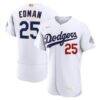 Tommy Edman Los Angeles Dodgers Nike 2026 Gold Collection Authentic Jersey - White - Front View