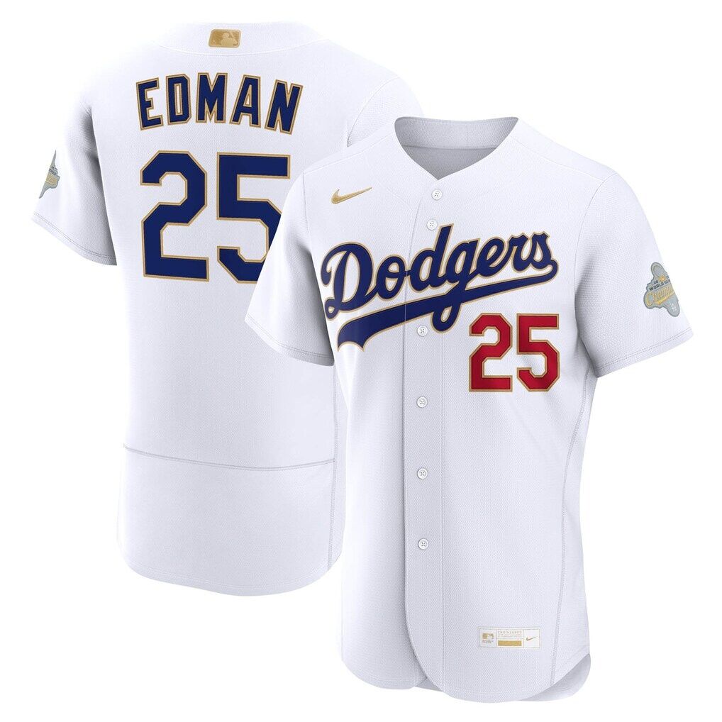 Tommy Edman Los Angeles Dodgers Nike 2026 Gold Collection Authentic Jersey