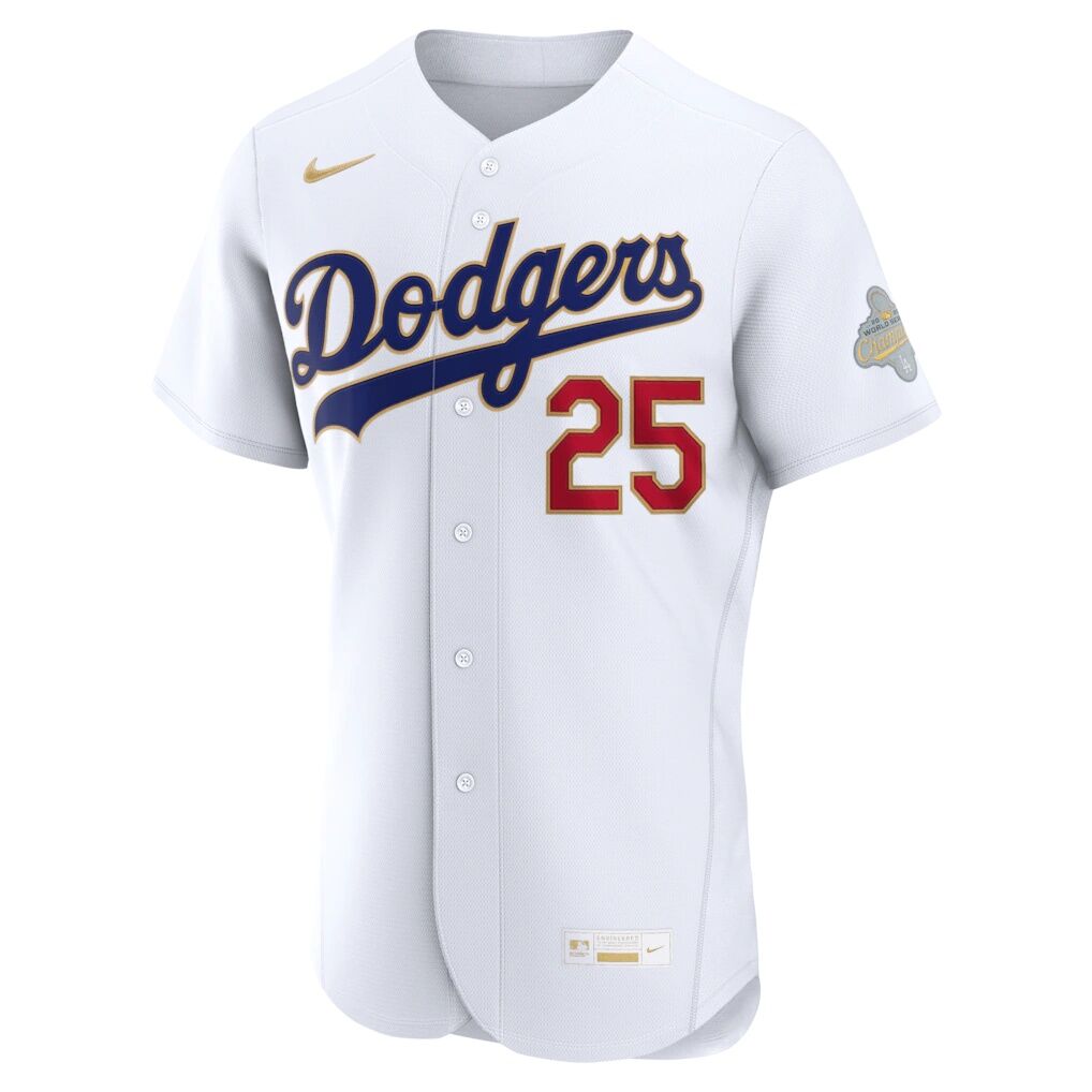 Tommy Edman Los Angeles Dodgers Nike 2026 Gold Collection Authentic Jersey