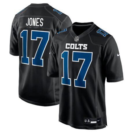 Daniel Jones Indianapolis Colts Nike Fashion Game Jersey - Black - Front View