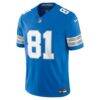 Calvin Johnson Detroit Lions Nike Vapor F.U.S.E. Stitched Retired Limited Jersey - Blue - Side View