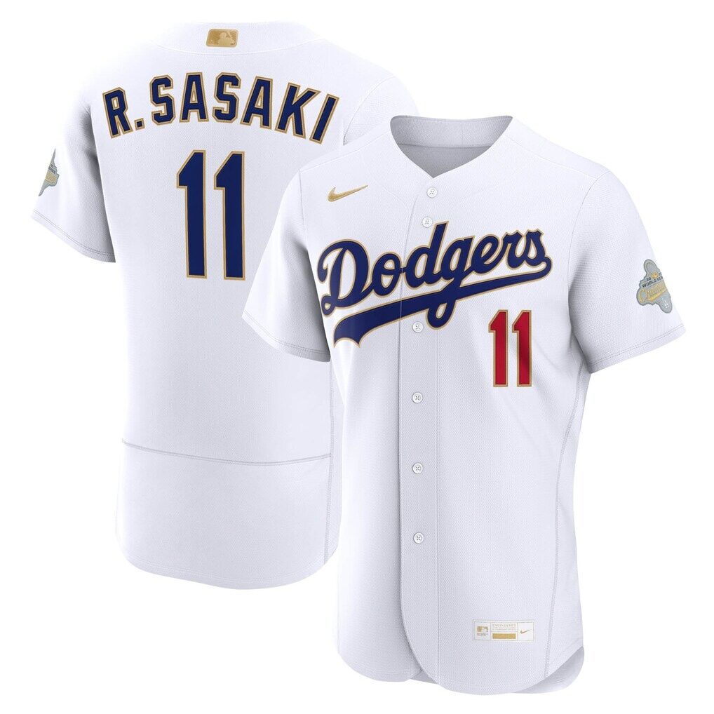 Roki Sasaki Los Angeles Dodgers Nike 2026 Gold Collection Authentic Jersey