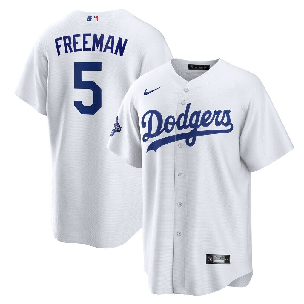 Freddie Freeman Los Angeles Dodgers Nike Home 2025 World Series Champions Replica Jersey