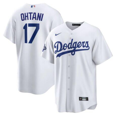 Shohei Ohtani Los Angeles Dodgers Nike 2025 World Series Champions Home Replica Jersey - White - Front View