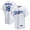 Yoshinobu Yamamoto Los Angeles Dodgers Nike 2025 World Series Champions Home Replica Jersey - White - Front View