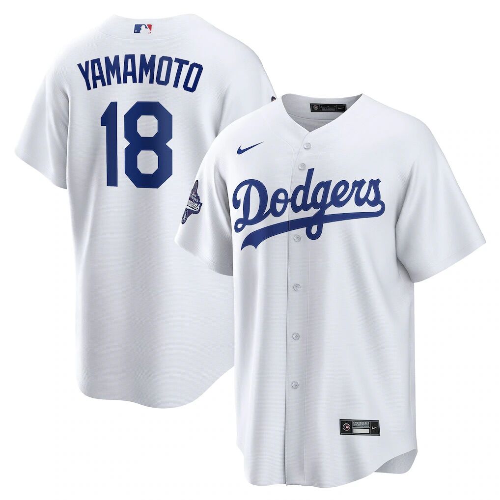 Yoshinobu Yamamoto Los Angeles Dodgers Nike 2025 World Series Champions Home Replica Jersey
