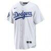 Yoshinobu Yamamoto Los Angeles Dodgers Nike 2025 World Series Champions Home Replica Jersey - White - Side View