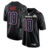 Drake Maye New England Patriots Nike Super Bowl LX Patch Carbon Fashion Game Jersey - Black - Front View