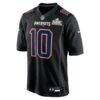 Drake Maye New England Patriots Nike Super Bowl LX Patch Carbon Fashion Game Jersey - Black - Side View