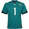 Travis Etienne Jacksonville Jaguars Nike Youth Game Jersey - Teal - Side View
