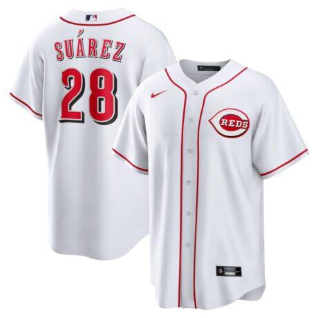 Eugenio Suárez Cincinnati Reds Nike Home Replica Jersey - White - Front View