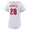 Eugenio Suárez Cincinnati Reds Nike Women's Home Replica Jersey - White - Detail View