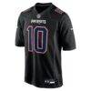 Drake Maye New England Patriots Nike Game Jersey - Black - Side View