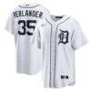 Justin Verlander Detroit Tigers Nike Home Replica Jersey - White - Front View