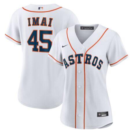 Tatsuya Imai Houston Astros Nike Women's Home Replica Jersey - White - Front View