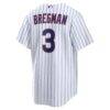 Alex Bregman Chicago Cubs Nike Home Replica Jersey - White - Detail View