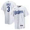 Edwin Díaz Los Angeles Dodgers Nike Home Replica Jersey - White - Front View