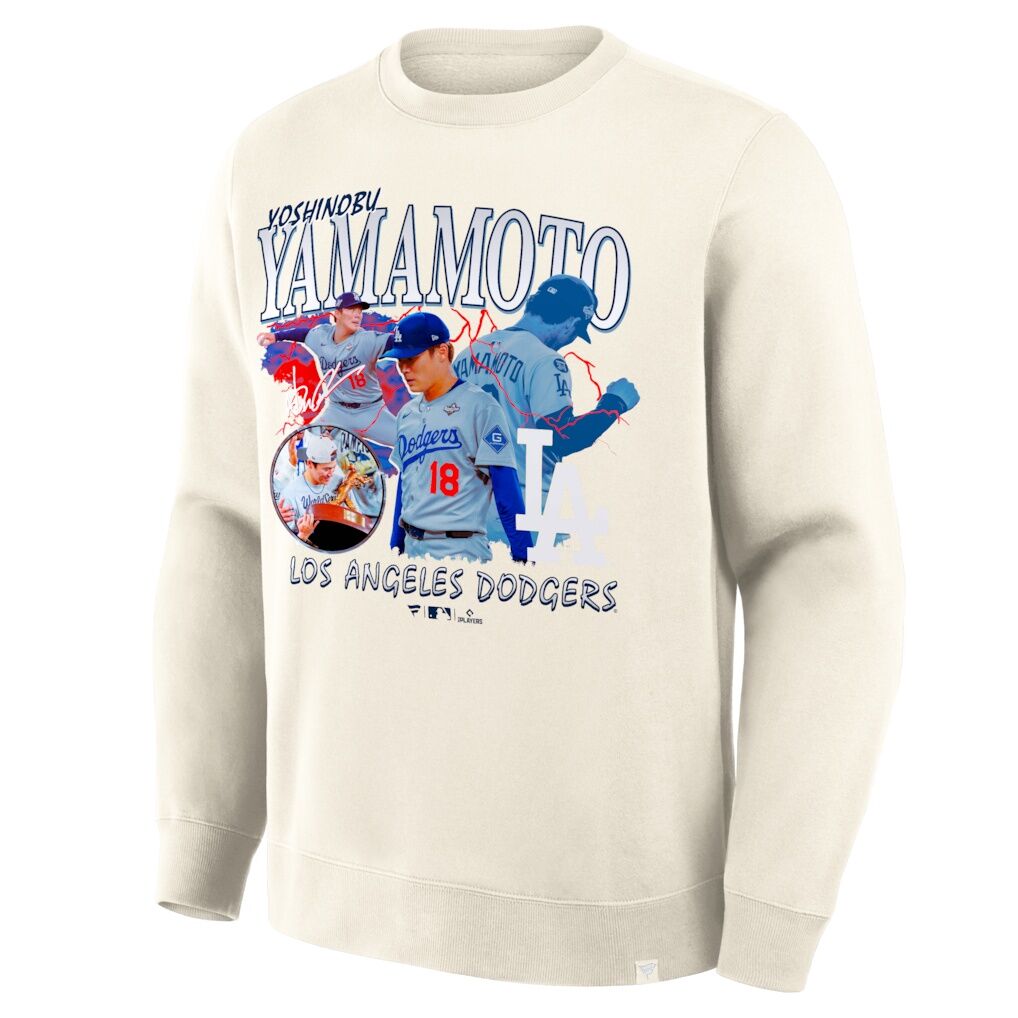 Yoshinobu Yamamoto Los Angeles Dodgers Fashion7 Montage Legacy Sweatshirt