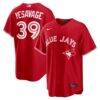 Trey Yesavage Toronto Blue Jays Nike Canada Day Replica Jersey - Red - Front View