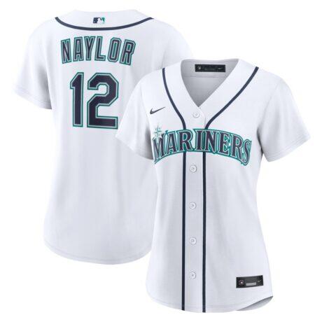 Josh Naylor Seattle Mariners Nike Women's Home Replica Jersey - White - Front View