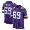 Jared Allen Minnesota Vikings Nike Retired Player Game Jersey - Purple - Front View