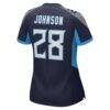 Chris Johnson Tennessee Titans Women's Nike Retired Player Game Jersey - Navy - Detail View
