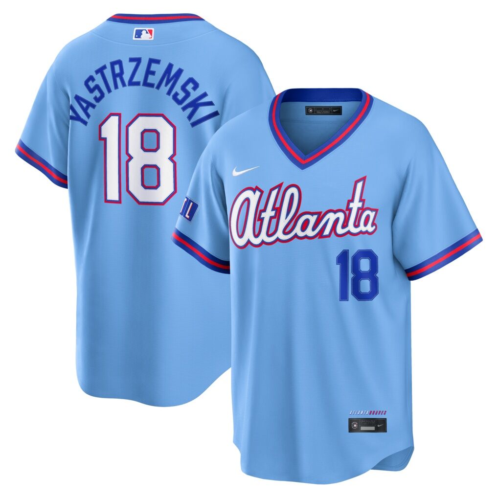 Mike Yastrzemski Atlanta Braves Nike 2026 City Connect Stadium Jersey – Powder Blue