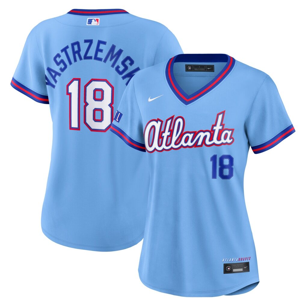 Mike Yastrzemski Atlanta Braves Nike Women’s 2026 City Connect Stadium Jersey – Powder Blue