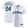 Ken Griffey Jr. Seattle Mariners Nike Women's Home Replica Jersey - White - Front View