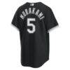 Munetaka Murakami Chicago White Sox Nike Alternate Replica Jersey - Black - Detail View