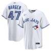 Addison Barger Toronto Blue Jays Nike Home Replica Jersey - White - Front View