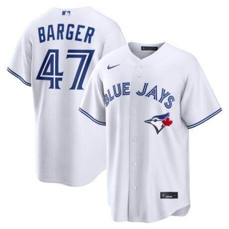 Addison Barger Toronto Blue Jays Nike Home Replica Jersey - White - Front View