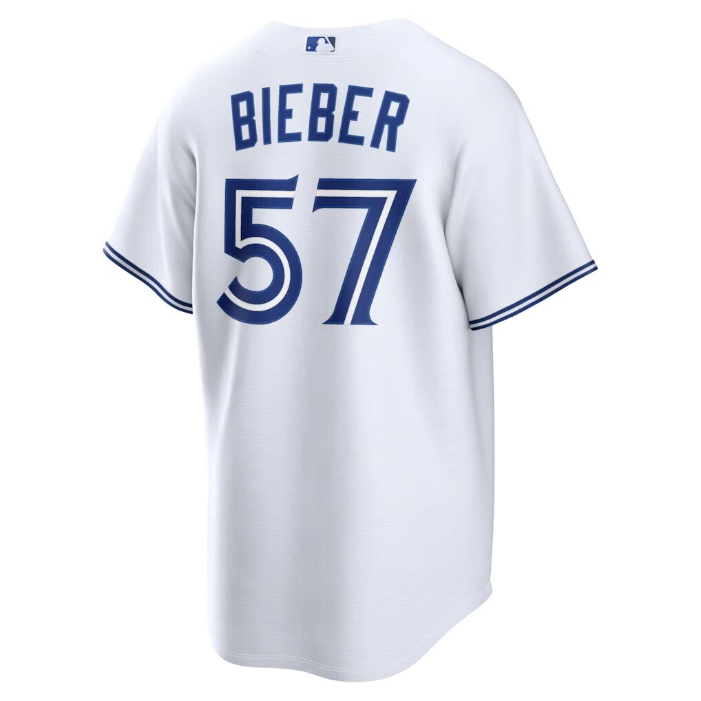 Shane Bieber Toronto Blue Jays Nike Home Replica Jersey