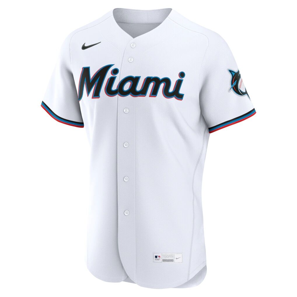 Miami Marlins Nike Home Authentic Custom Jersey