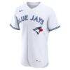 Toronto Blue Jays Nike Home Authentic Custom Jersey - White - Side View