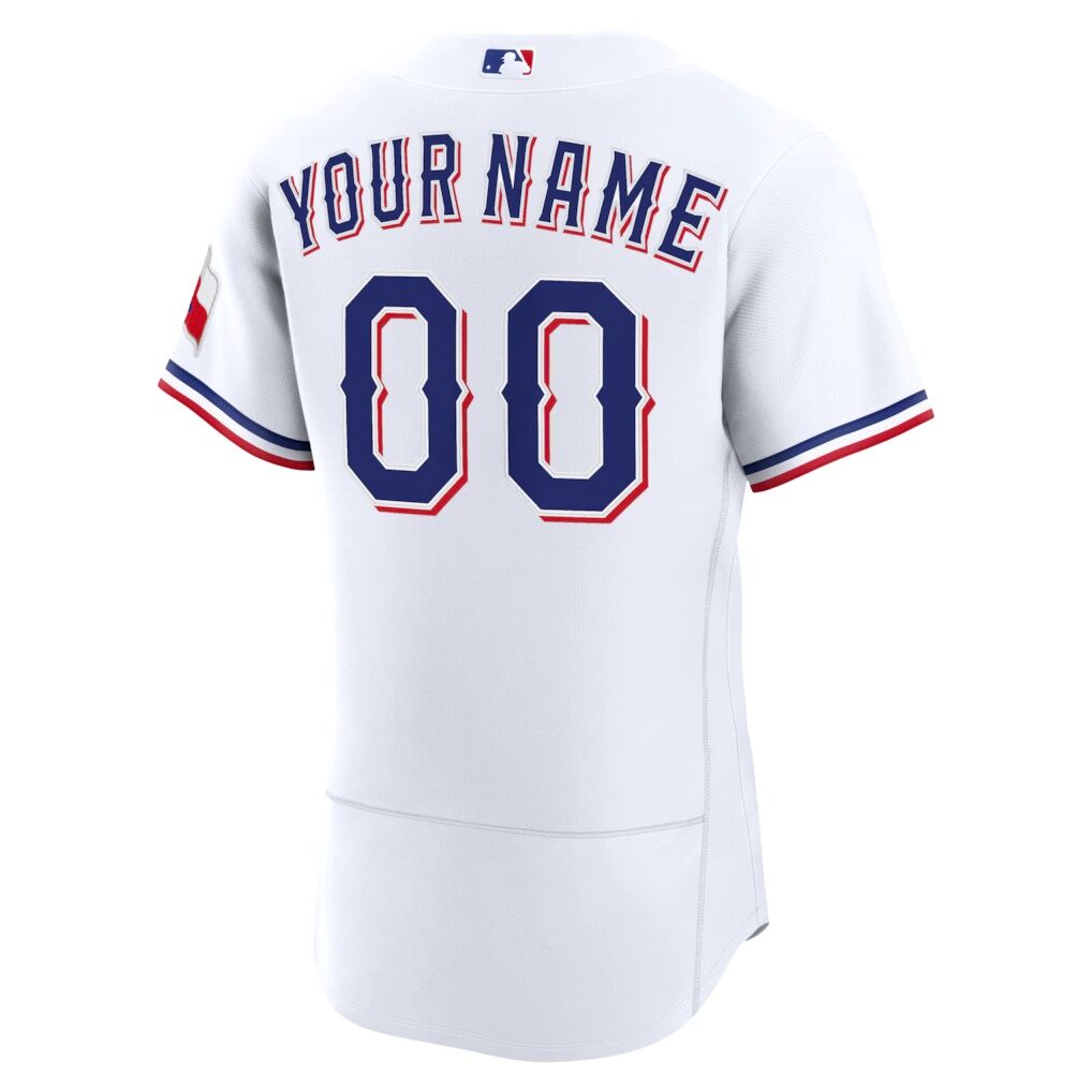 Texas Rangers Nike Home Authentic Custom Jersey