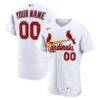 St. Louis Cardinals Nike Home Authentic Custom Jersey - White - Front View