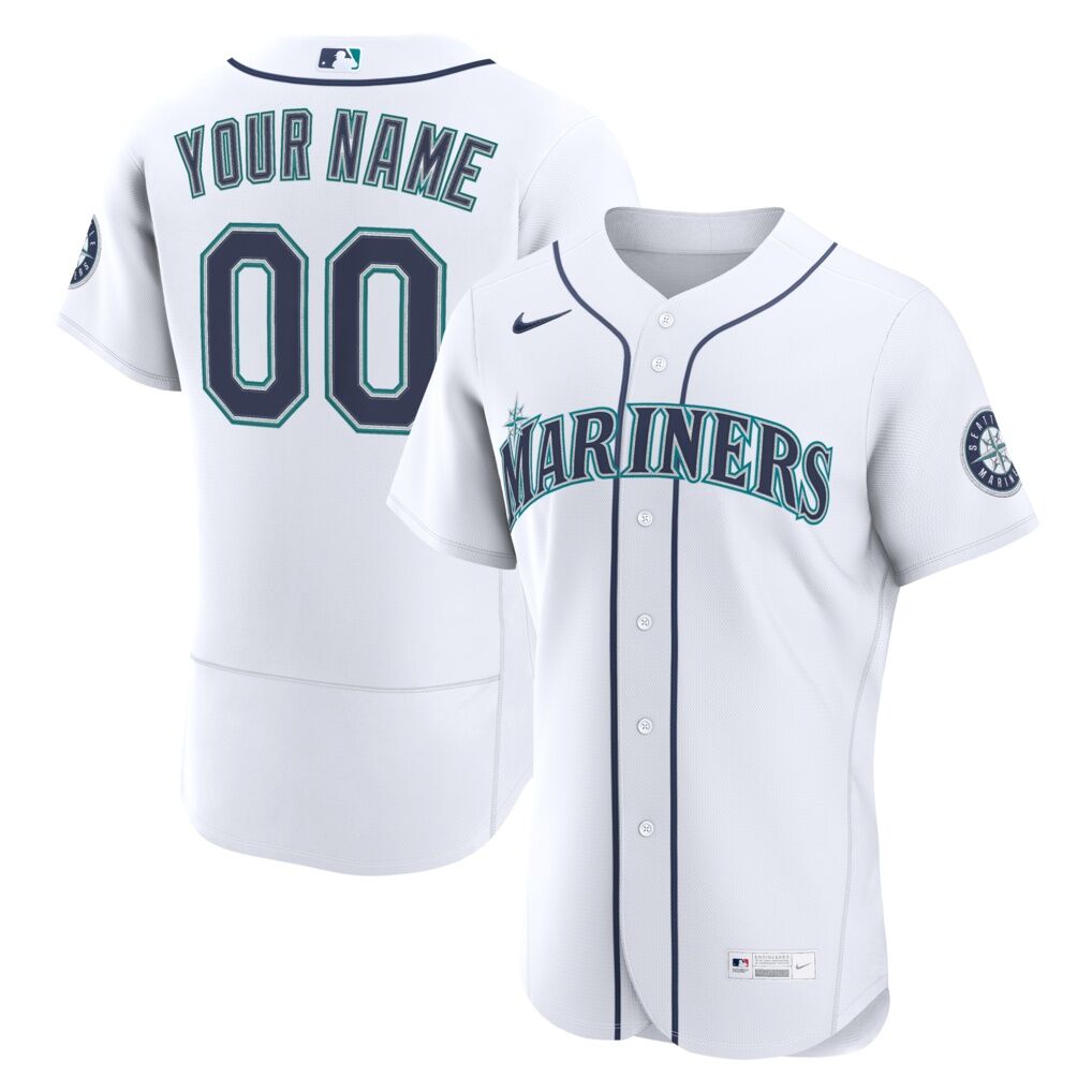 Seattle Mariners Nike Home Authentic Custom Jersey