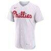Philadelphia Phillies Nike Home Authentic Custom Jersey - White - Side View