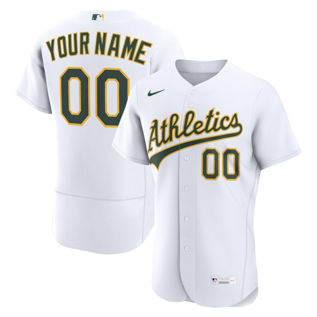 Athletics Nike Home Authentic Custom Jersey