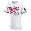 Minnesota Twins Nike Home Authentic Custom Jersey - White - Side View