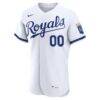 Kansas City Royals Nike Home Authentic Custom Jersey - White - Side View