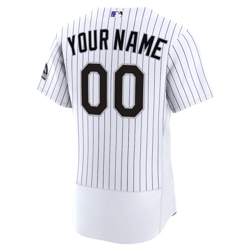 Colorado Rockies Nike Home Authentic Custom Jersey