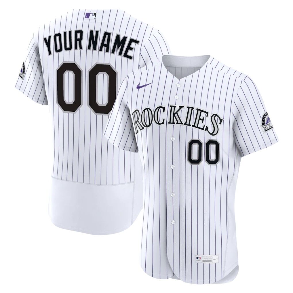 Colorado Rockies Nike Home Authentic Custom Jersey