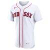 Boston Red Sox Nike Home Authentic Custom Jersey - White - Side View