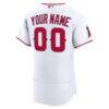 Los Angeles Angels Nike Home Authentic Custom Jersey - White - Detail View