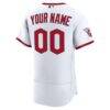 Cleveland Guardians Nike Home Authentic Custom Jersey - White - Detail View